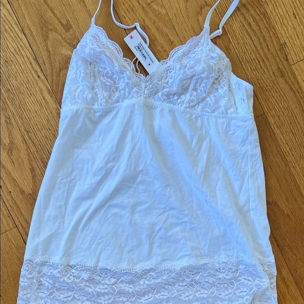 Elegant White Cosabella Lace Camisole NWT